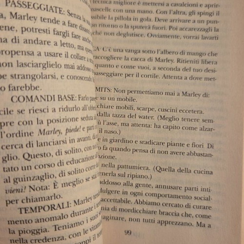 Io & Marley novel like new, Italian
