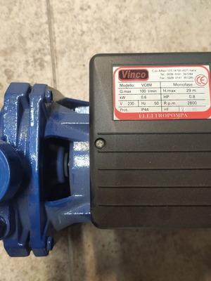 Vinco Italy VC8M 0.8 Hp peripheral water pump new