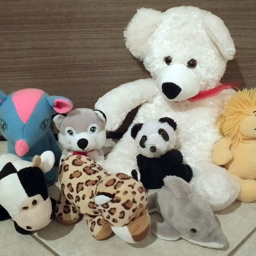 Set of 8 plush toys, soft and cuddly