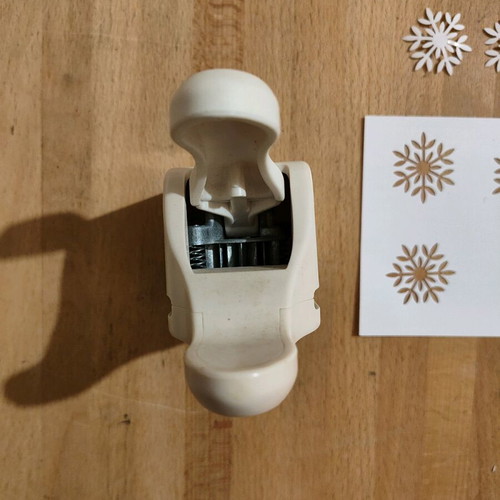 Snowflake paper punch used