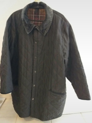 black Barbour quilted coat size L