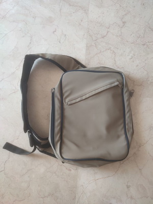 Sling bag crossbody gray, like new, 32x28x10 cm