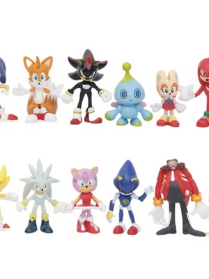 Sonic figures brand new pack of 12 PVC