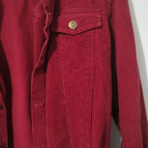 Corduroy jacket like new, red, size M
