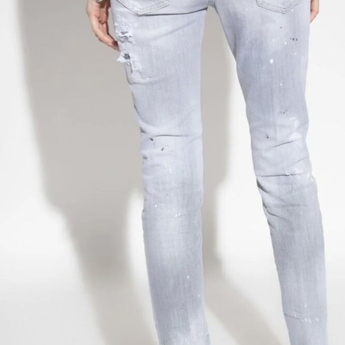 Dsquared2 Grey Slim Fit Women Jeans, Size 42 Italy