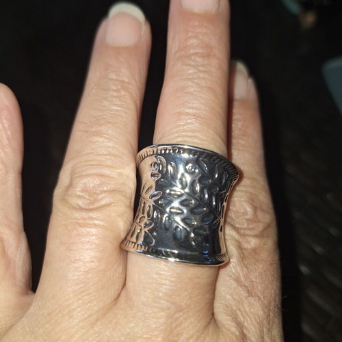 Abysse silver ring new, size 8