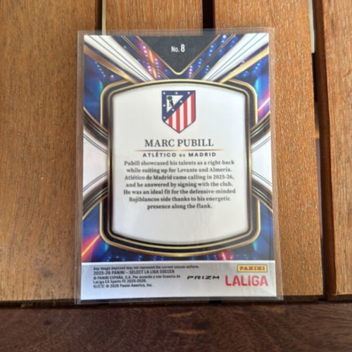 Marc Pubill 2025-26 Panini Select La Liga Rookie Future card like new Atletico de Madrid