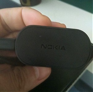 Nokia αυθεντικός  Φορτιστής  με Θύρα USB-A Μαύρος με καλωδιο