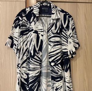 Κοντομάνικο πουκάμισο μπλε σκούρο floral (small)(staff) Short-sleeved shirt dark blue floral (small)