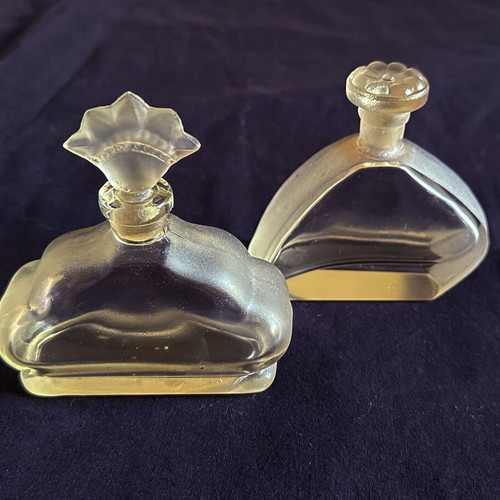Collectible perfume bottles used from Soviet Union 1960s, set of 2