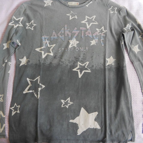 Zara Kids Long-Sleeve Shirt Gray Like New For 10 Years Old
