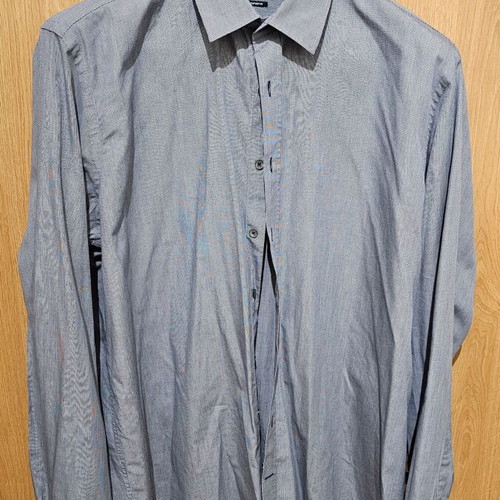 Manetti dress shirt XL 44 comfort fit white-gray like new