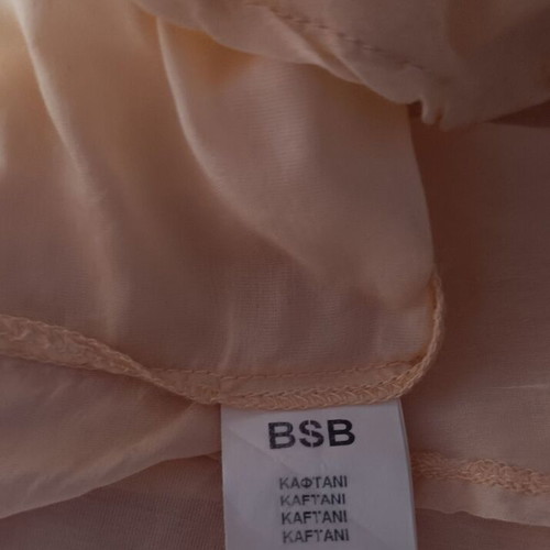 BSB Kaftan in Light Orange, 80% Cotton 20% Silk, New
