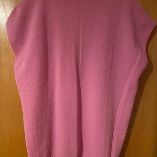 Benetton plus size wool and cashmere pink vest like new, large