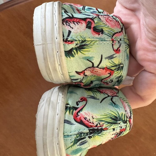 Esmara women's summer shoes with flamingo design new, size 38-39