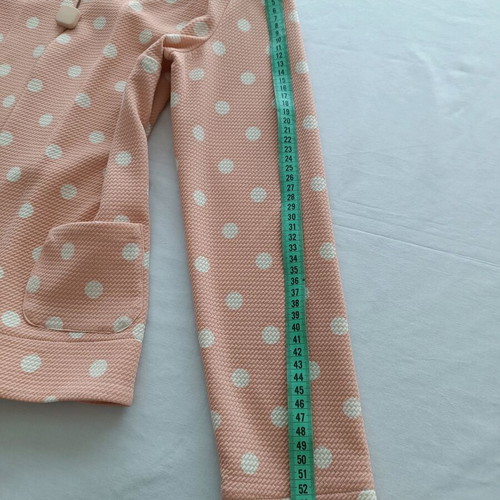 Le Vertige polka dot peach cardigan like new, size S
