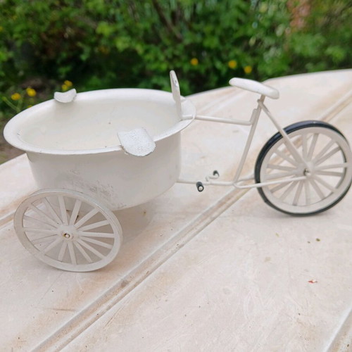 Decorative bicycle ashtray used