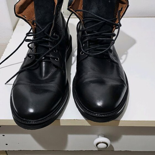 Damiani men's ankle boots like new, black, size 45