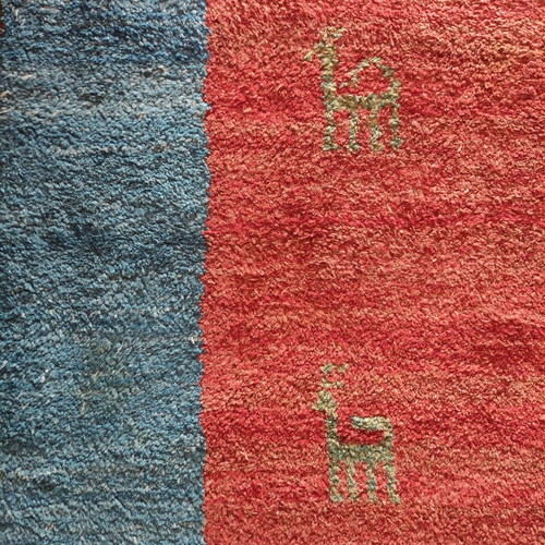 Handmade Persian Gabbeh rug used 2.30x3 meters wool
