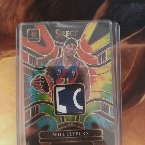 Will Clyburn 2025-26 Panini Select EuroLeague Basketball Card like new, numbered 05/25