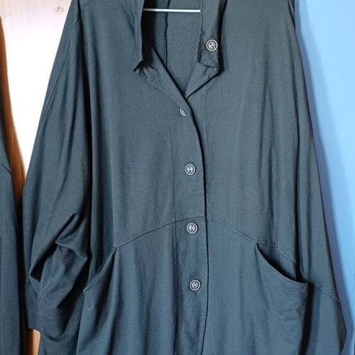 Blouse and pants set like new, grey, 100% cotton