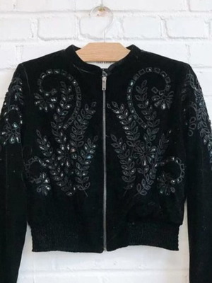 Zara spring short jacket like new, black, size S