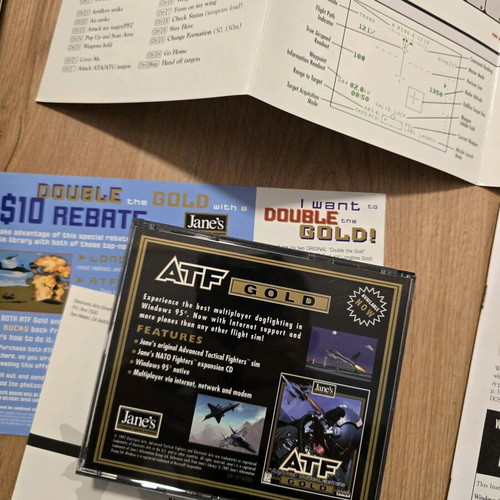 Longbow Gold Big Box PC game used, 3 CDs, Windows/MsDos