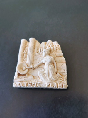 Olympic flame magnet new, 5cm wide