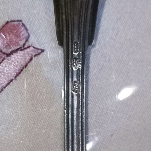 Antique cutlery set used, 15 pieces