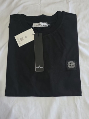 Stone Island men's short sleeve black t-shirt, sizes M, L, XL
