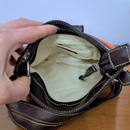 Fullah Sugah shoulder bag like new, caramel suede