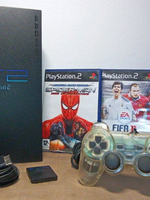 Sony Playstation 2 used with 3 games and accessories