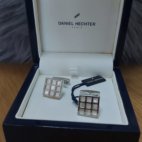 Daniel Hechter Men's Cufflinks with Mother of Pearl New