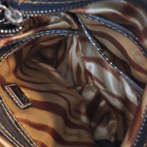 Guess shoulder and crossbody bag used, black and blue denim