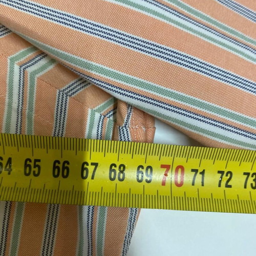 Ralph Lauren Fun Overhemd XL classic fit oxford orange green white pinstripe long sleeve shirt