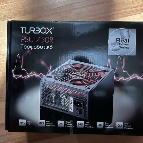 TurboX PSU-750R 750W computer power supply used
