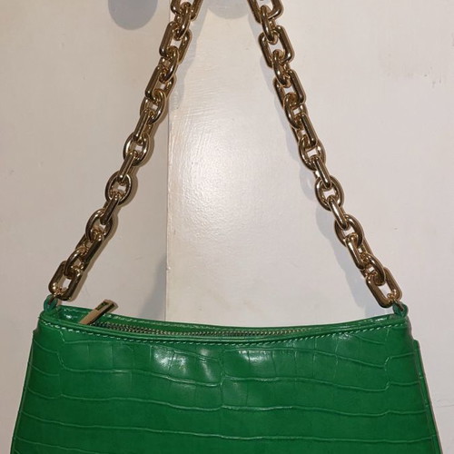 Small handbag with gold strap new