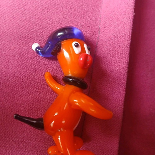 Handmade collectible decoration made of blown glass used
