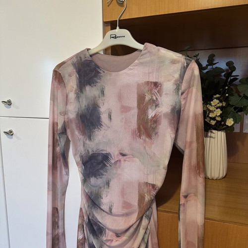 Shein dress, pink multicolor, size S
