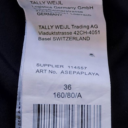 Tally Weijl women's swimsuit size 36 like new, black
