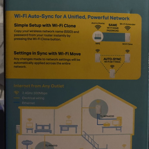TP-Link TL-WPA4220 AV600 Powerline Wi-Fi Extender