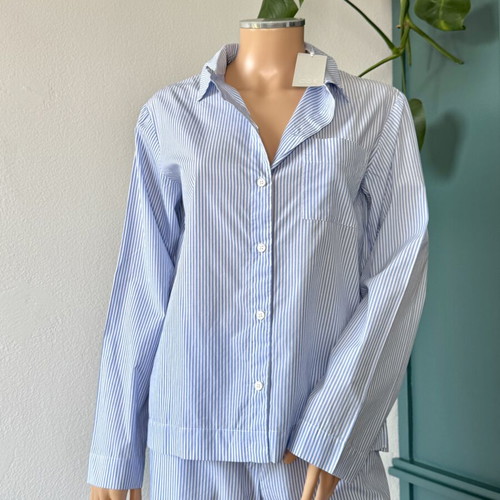 COS nightwear set size XS-S blue and white striped new