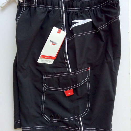 Speedo men's swim shorts Small new, black with red details
