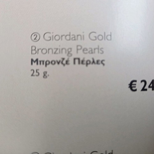 Giordani Gold pearls used, bronze with extra Avon pearls