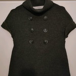 ZARA blouse dress used, knitted, dark gray, size M