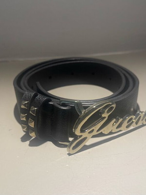 Guess belt black like new, size 95 with extra holes
