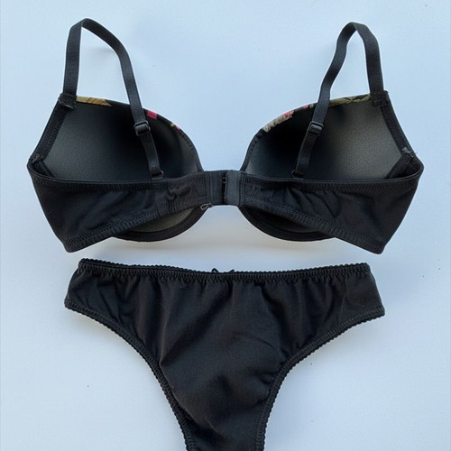 Jadea push up bra 70B with small Brazilian slip, new