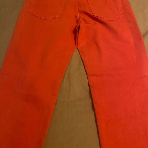 ZINI high-rise mid jeans pants used, size 38, orange