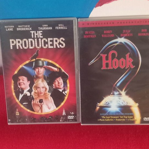 DVD used with The Producers and Hook movies with subtitles