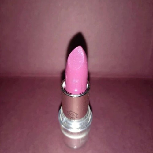 Purple lipstick shiny new with subtle glitter